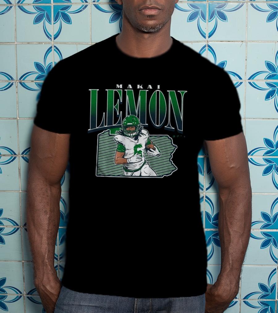 Makai Lemon Philadelphia Eagles Draft Player 2026 T-Shirt