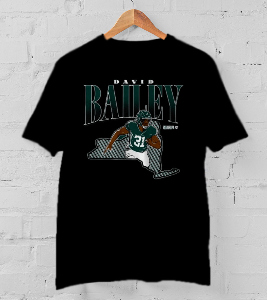 David Bailey State Star NFLPA Player 31 Football T-Shirt