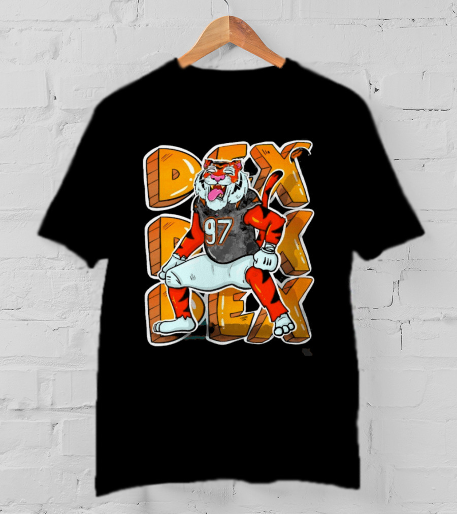 Dexter Lawrence II 97 DEX Cincinnati Bengals Tiger T-Shirt