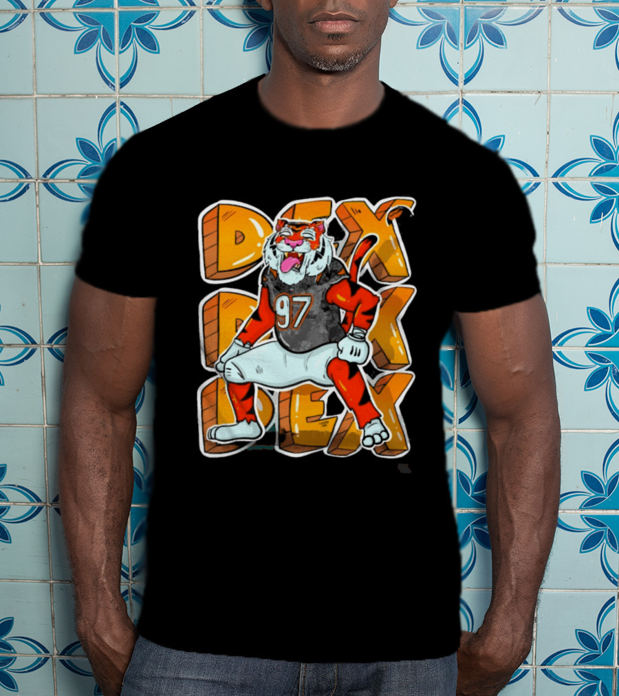 Dexter Lawrence II 97 DEX Cincinnati Bengals Tiger T-Shirt