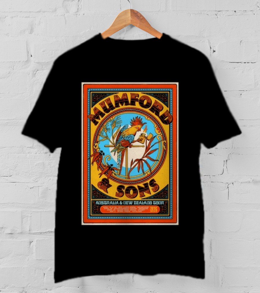 Mumford And Sons Australia New Zealand Tour May 2 2026 Concert T-Shirt