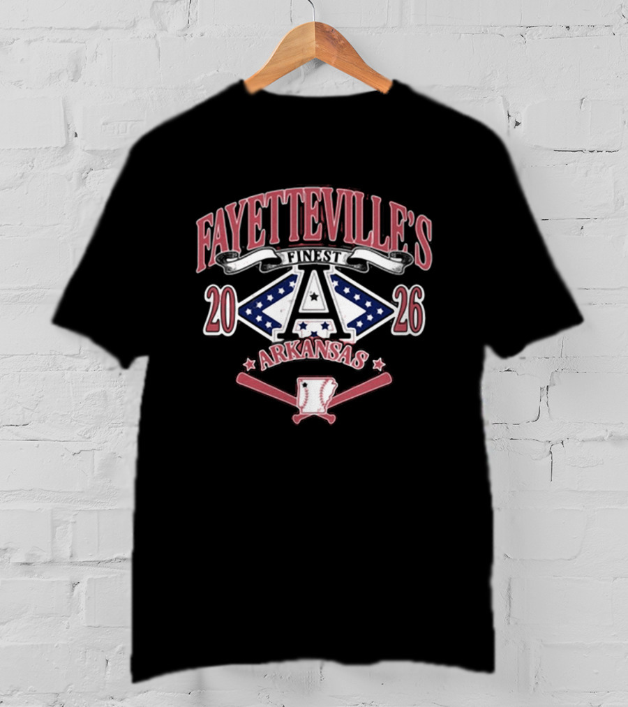 Fayetteville's Finest Baseball Arkansas 2026 Sports Team T-Shirt