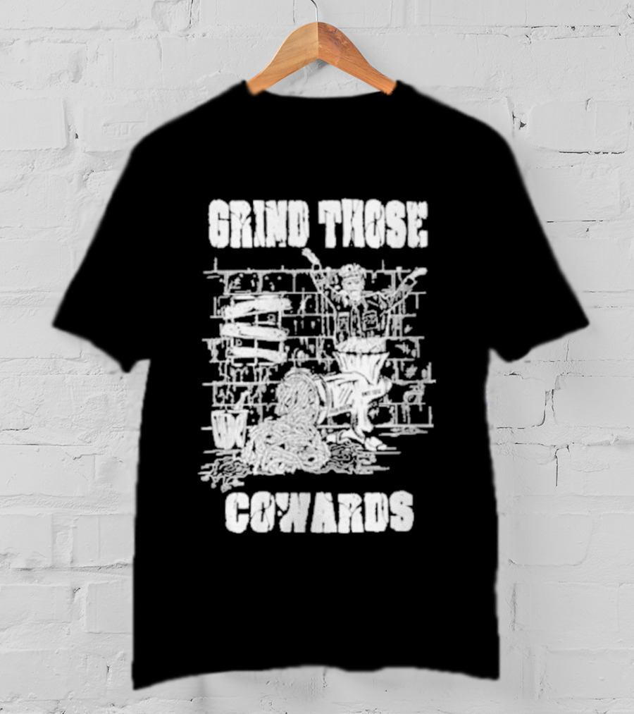 Piled Flesh Grind Those Cowards Chainsaw T-Shirt