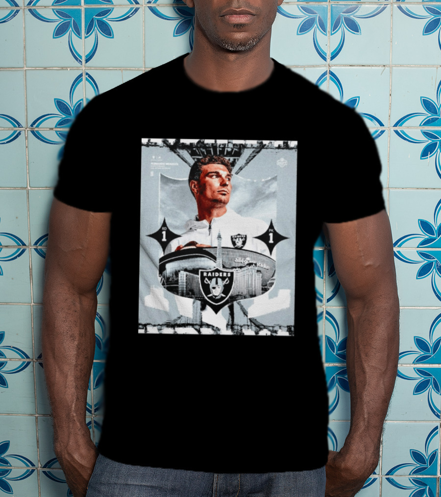 Fernando Mendoza Raiders Allegiant Stadium RD 1 PK 1 T-Shirt