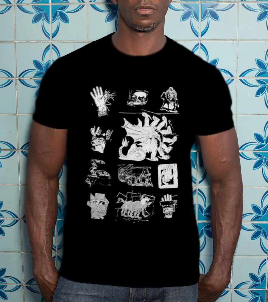 Goose Chain Yer Dragon Collage T-Shirt