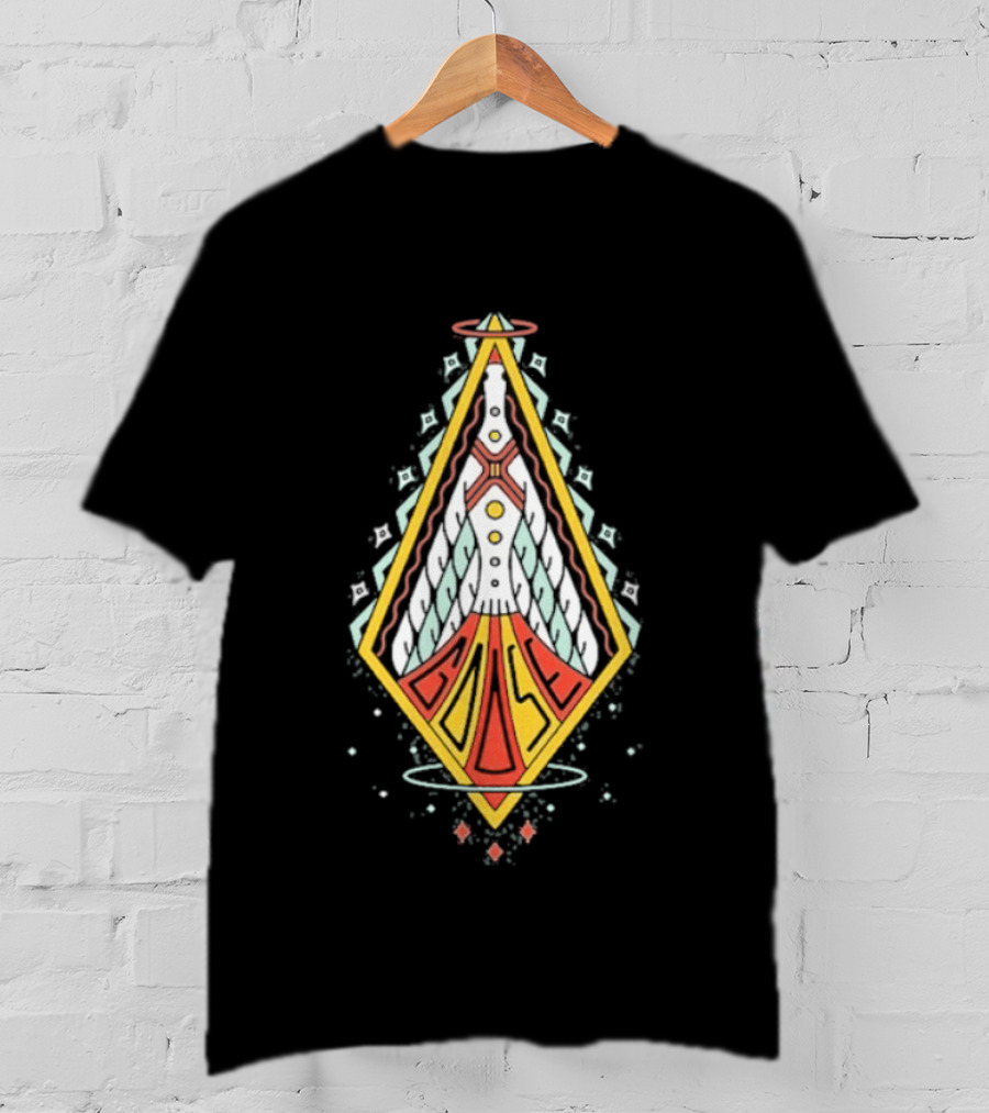 Goose Space Rocket Emblem Galactic Adventure T-Shirt
