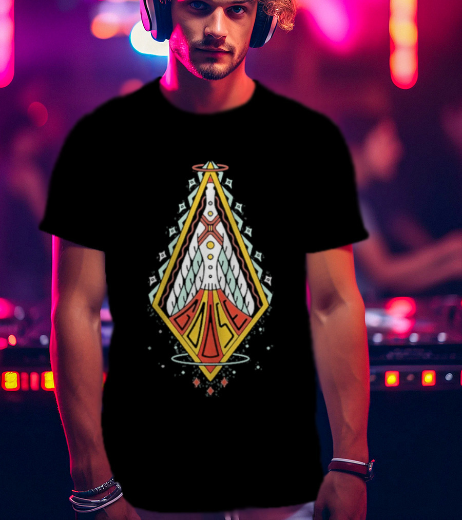 Goose Space Rocket Emblem Galactic Adventure T-Shirt