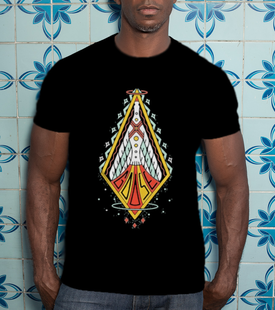 Goose Space Rocket Emblem Galactic Adventure T-Shirt