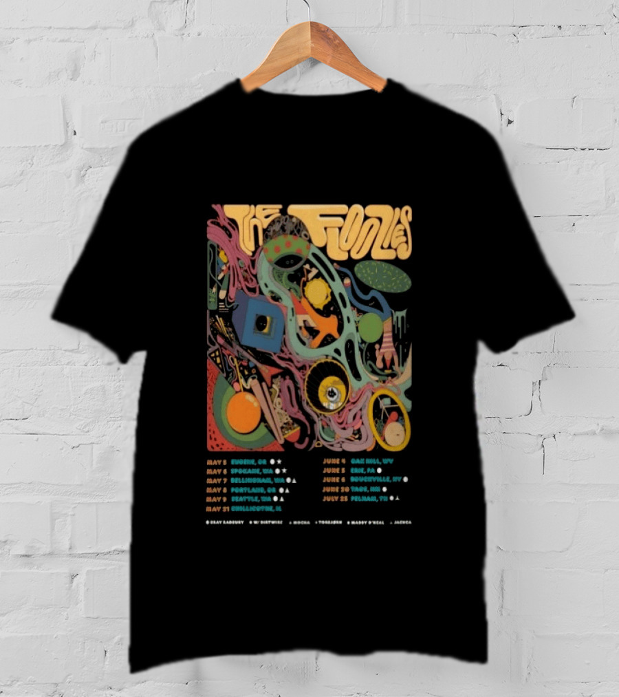The Floozies Summer 2026 Tour Eugene Spokane Bend Portland Seattle Charlottesville Dates T-Shirt