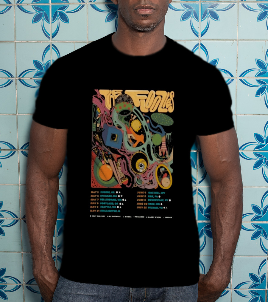 The Floozies Summer 2026 Tour Eugene Spokane Bend Portland Seattle Charlottesville Dates T-Shirt
