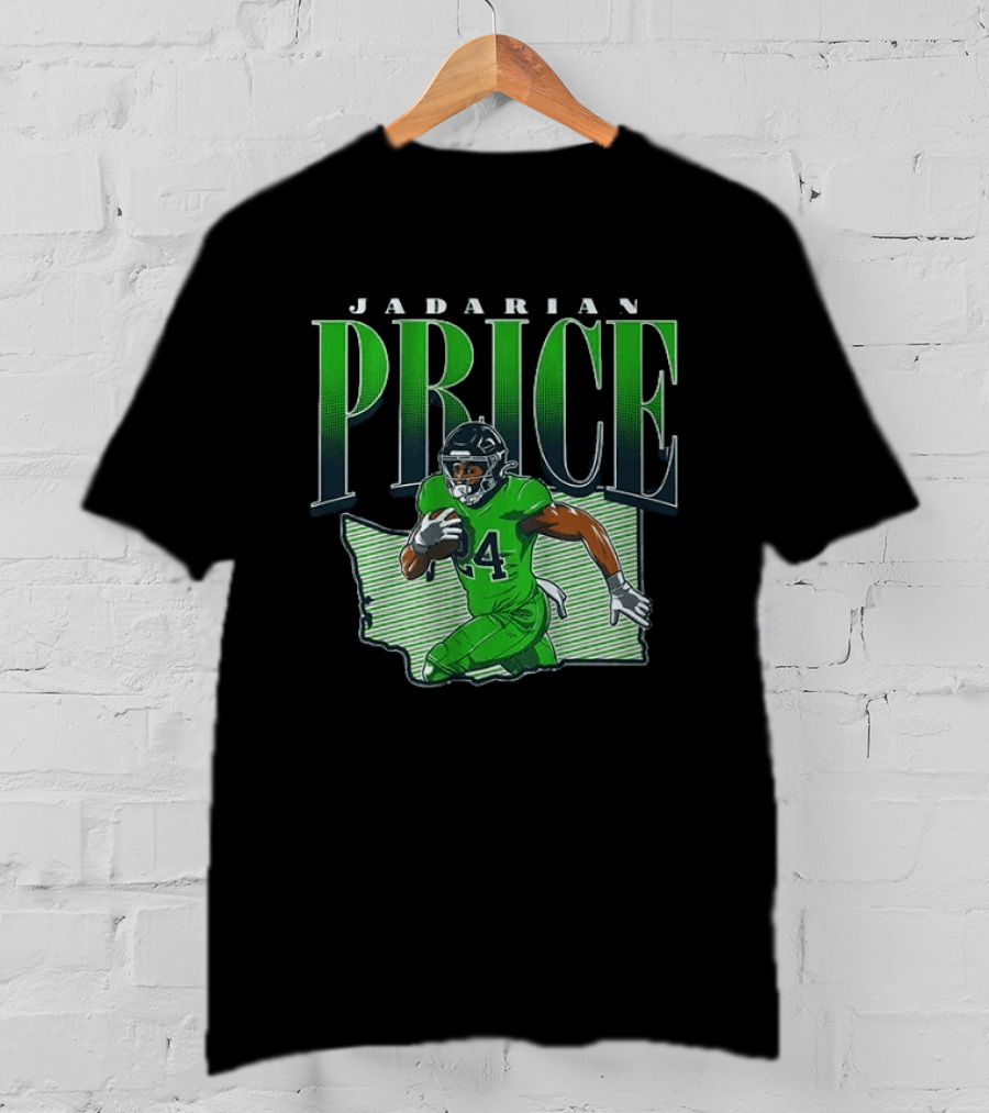 Jadarian Price Seattle Football 2026 Draft Prospect Player T-Shirt
