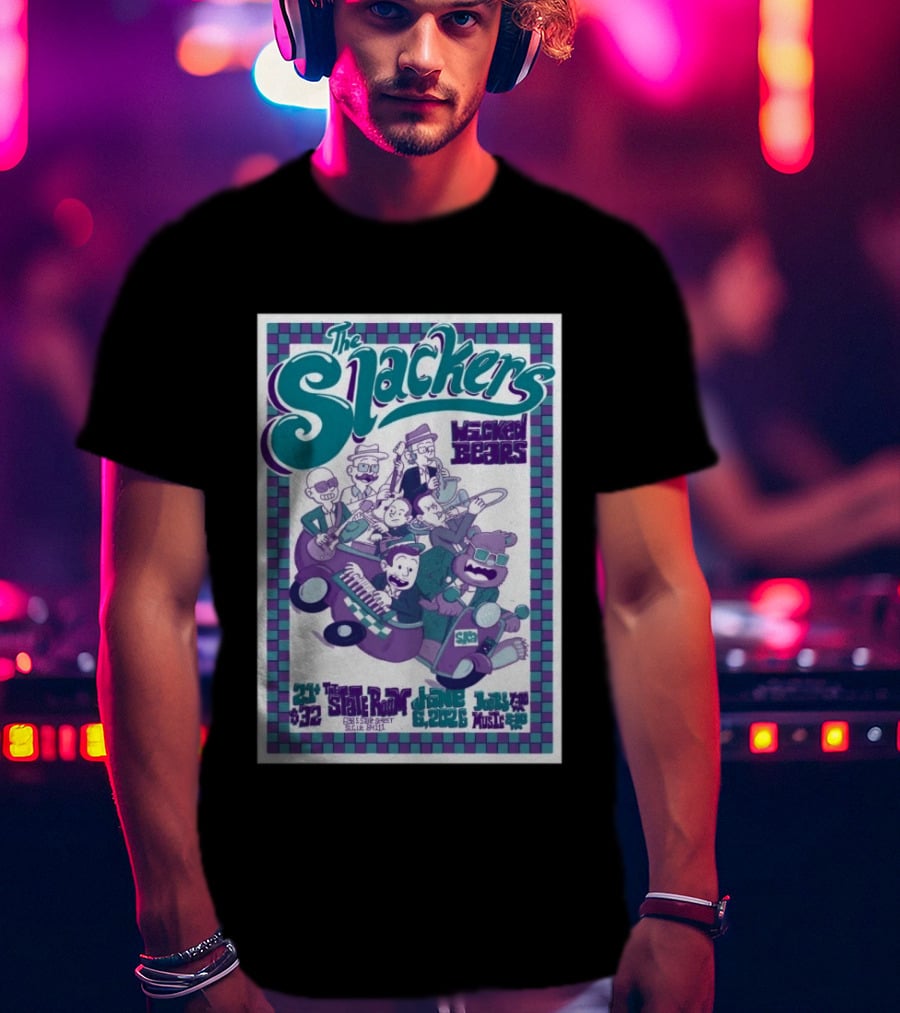 The Slackers Wocked Bears Concert June 6 2026 The State Room Salt Lake City T-Shirt