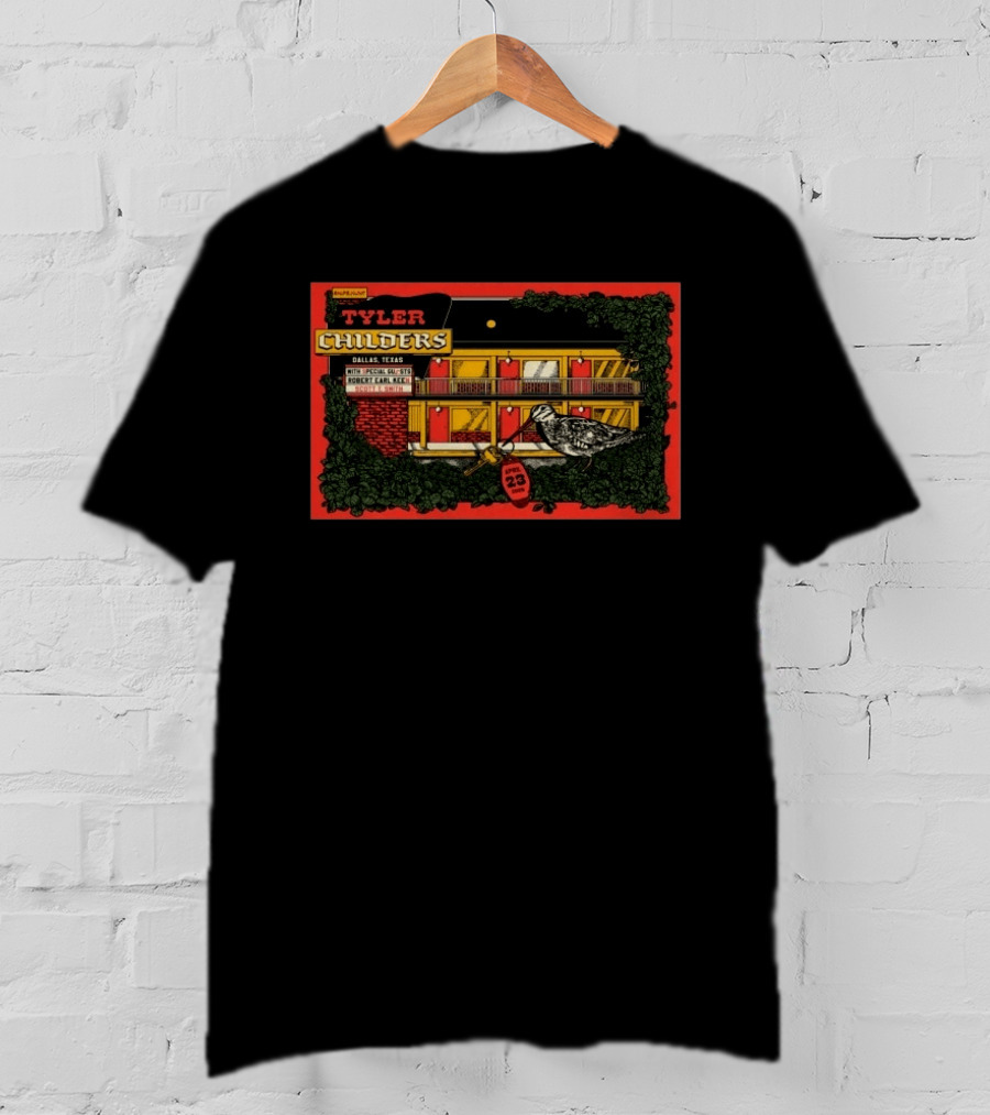 Tyler Childers Dallas Texas April 23 2026 Tour Bird Motel T-Shirt