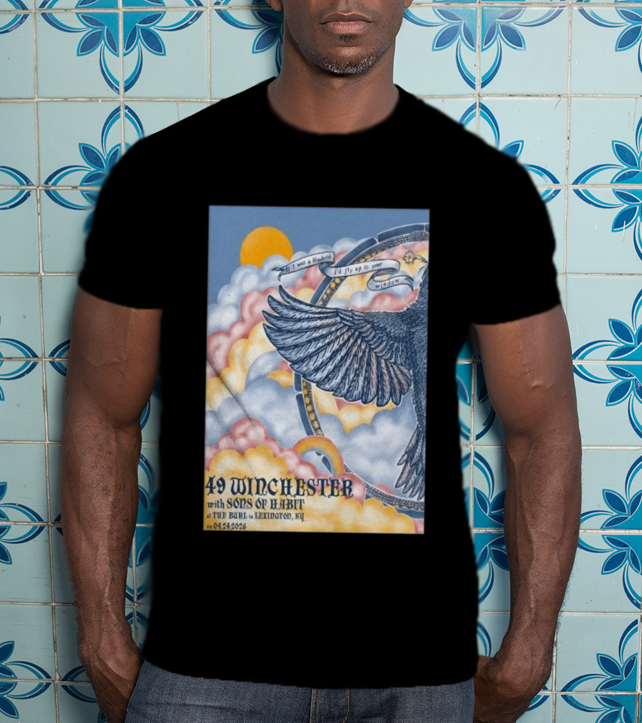 49 Winchester Sons Of Habit The Burl Lexington KY April 24 2026 Bird And Cloud T-Shirt