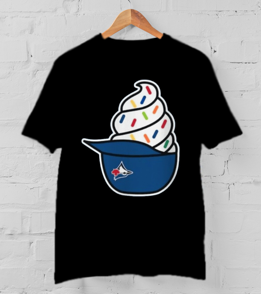 2026 Blue Jays Ice Cream Helmet Toronto Baseball Fan Cap Sundae T-Shirt