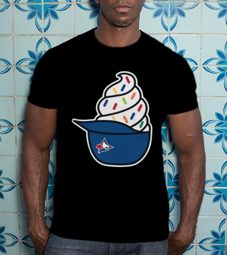 2026 Blue Jays Ice Cream Helmet Toronto Baseball Fan Cap Sundae T-Shirt