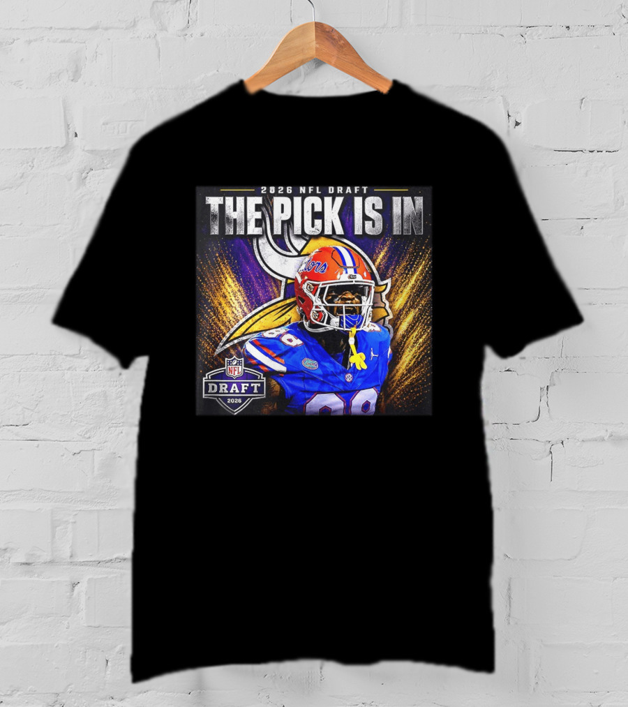 2026 NFL Draft The Pick Is In Minnesota Vikings Caleb Banks T-Shirt