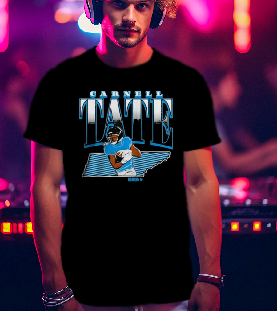 Carnell Tate State Star Athlete Football Blue T-Shirt