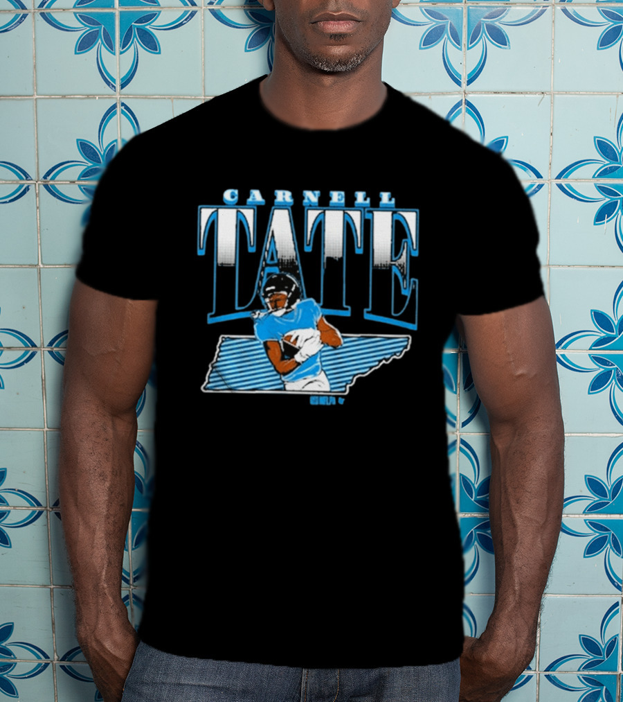 Carnell Tate State Star Athlete Football Blue T-Shirt