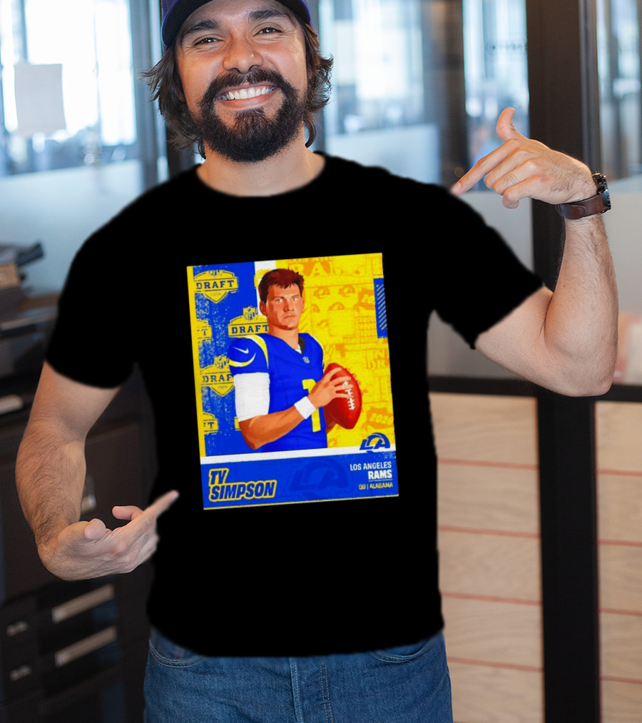 Ty Simpson Los Angeles Rams NFL Draft 2026 Quarterback Alabama T-Shirt
