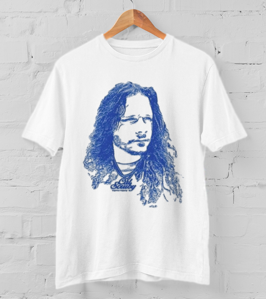 Cal Scruby Tdyk Blue Long Hair T-Shirt