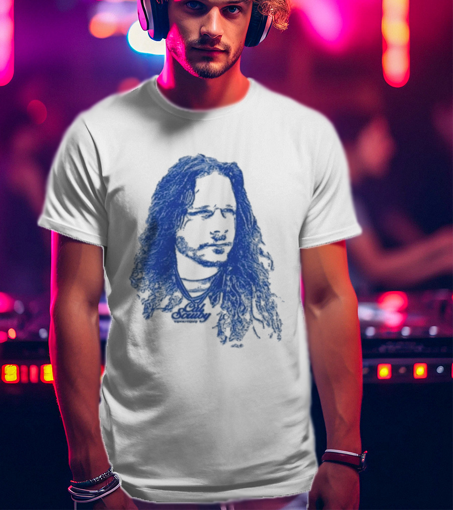 Cal Scruby Tdyk Blue Long Hair T-Shirt
