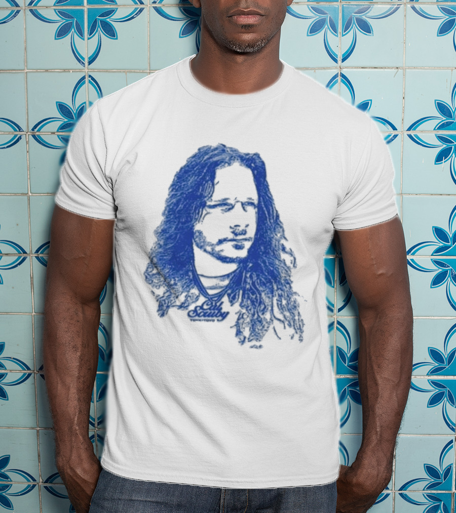 Cal Scruby Tdyk Blue Long Hair T-Shirt