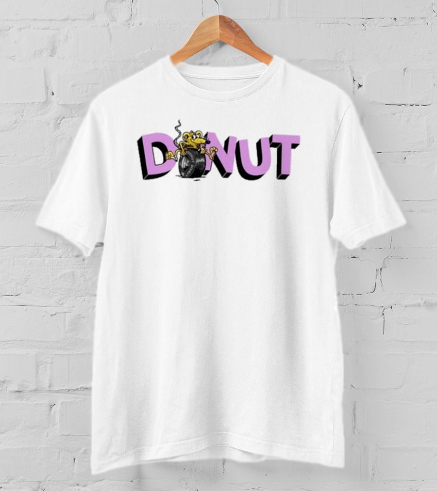 Donut Skrrrt The Rat Vintage Cartoon T-Shirt