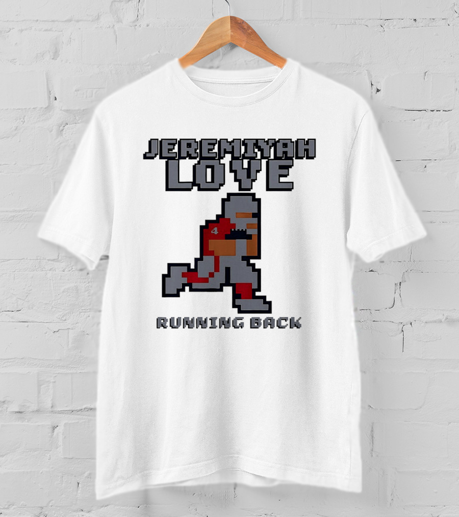 Jeremiyah Love Running Back 8 Bit T-Shirt