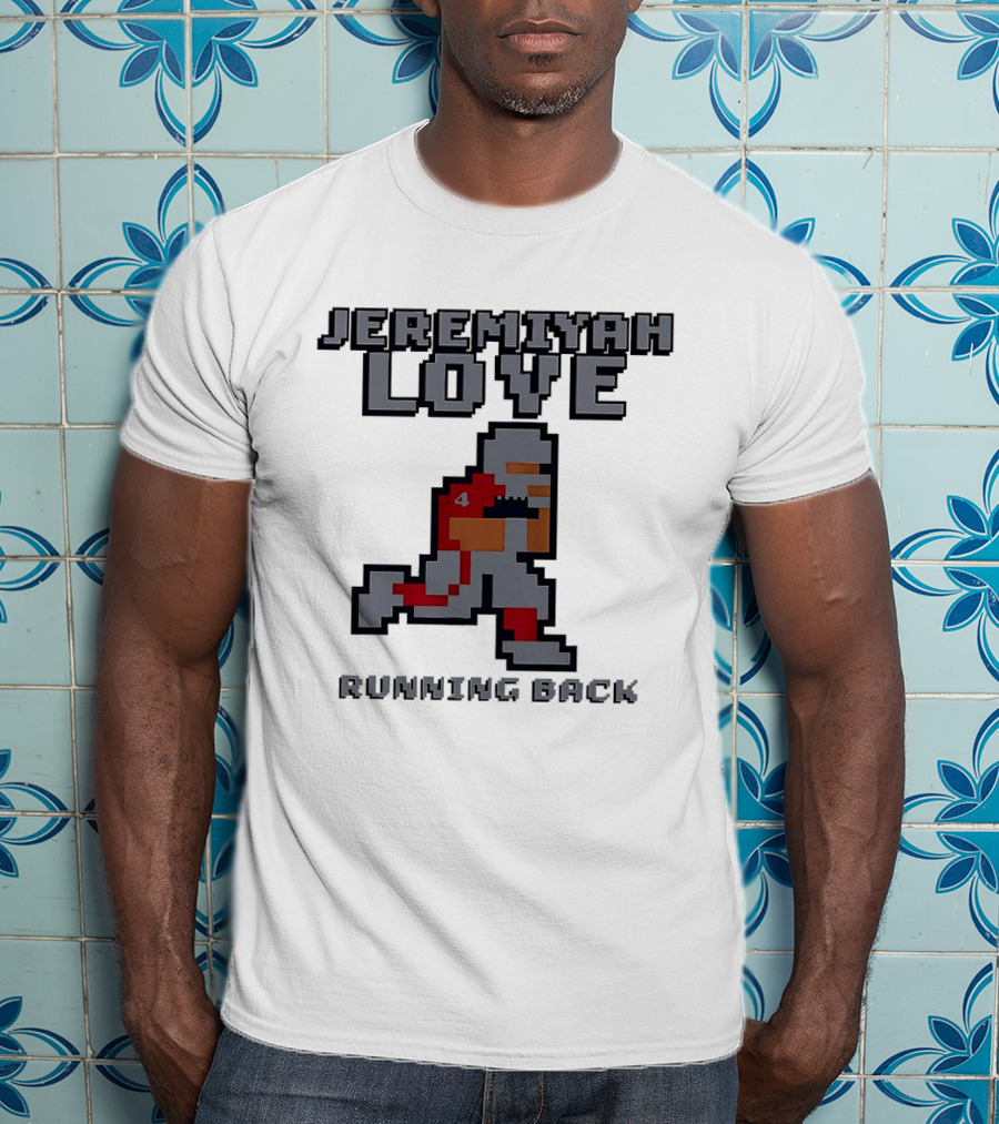 Jeremiyah Love Running Back 8 Bit T-Shirt