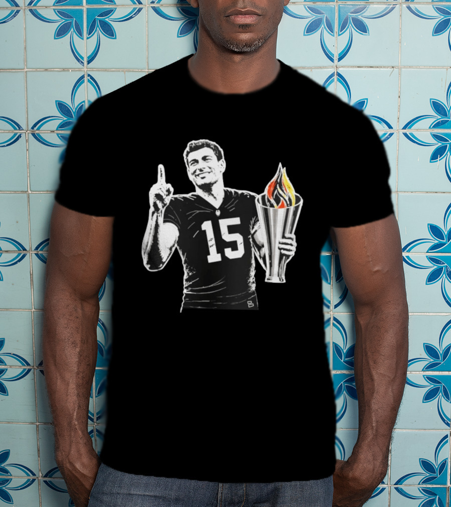 Las Vegas Torch Number 15 Football Player One Of 100 T-Shirt