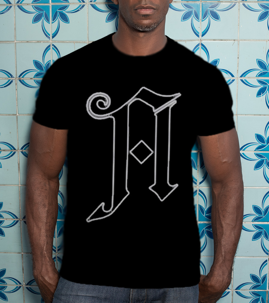 Architects Diamonte Gothic Initial A T-Shirt