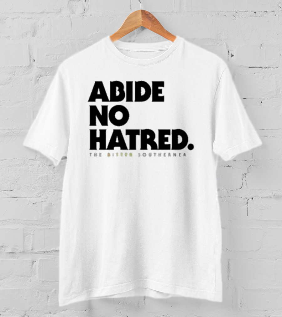 Abide No Hatred Top Button Souvenir T-Shirt