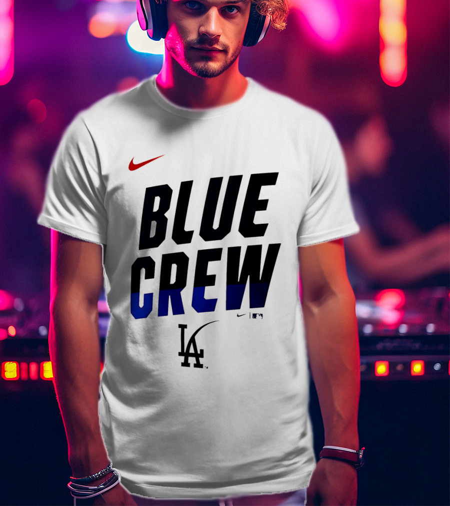 Nike Blue Crew Los Angeles Dodgers LA T-Shirt