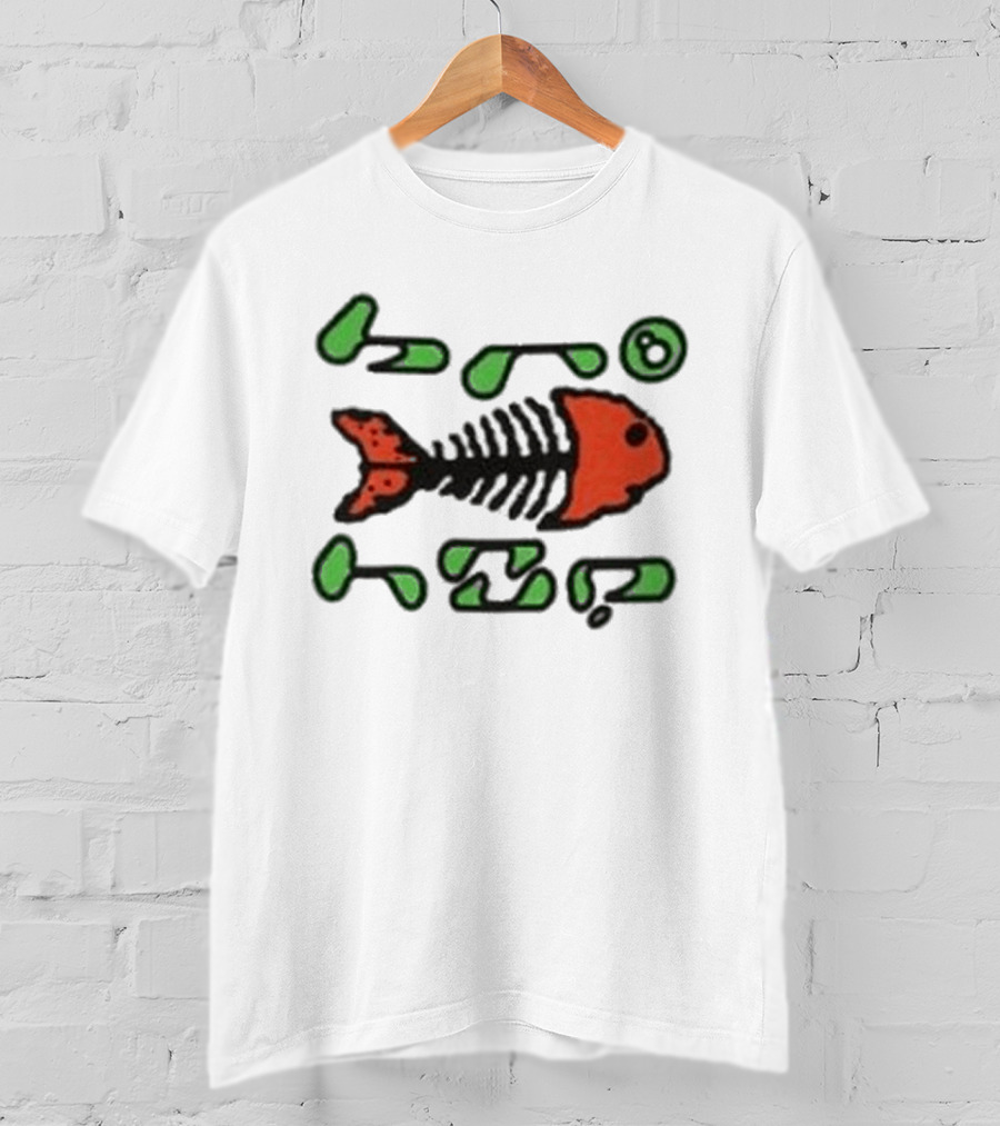 Bronze56k Fish Tech Forest Skeleton T-Shirt