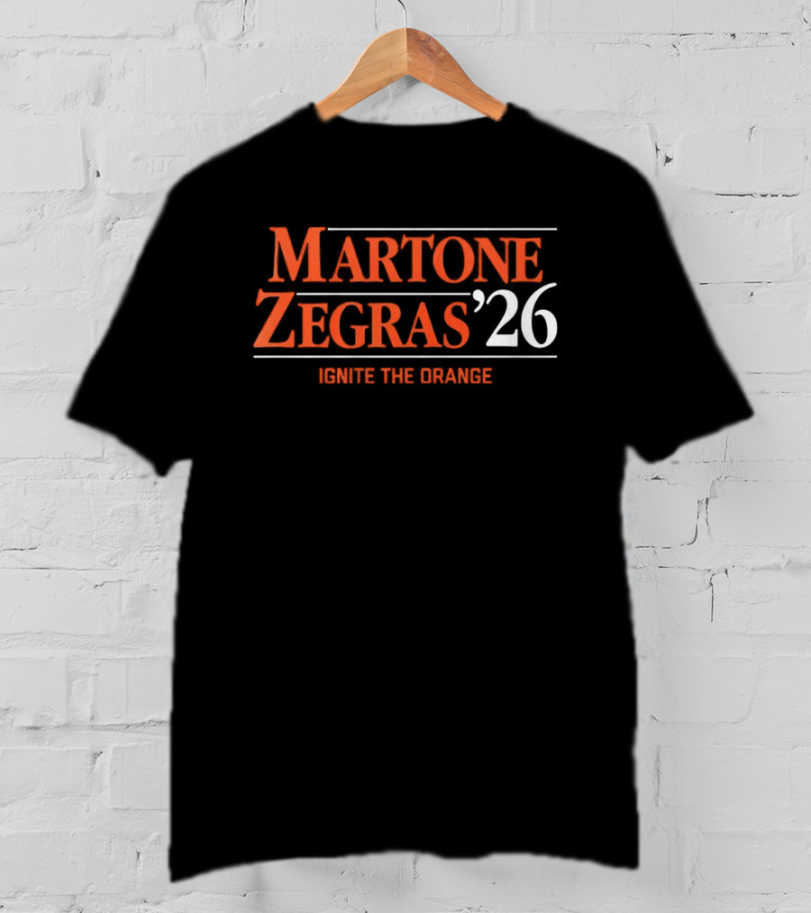 Martone Zegras '26 Ignite The Orange Philadelphia Flyers Hockey T-Shirt