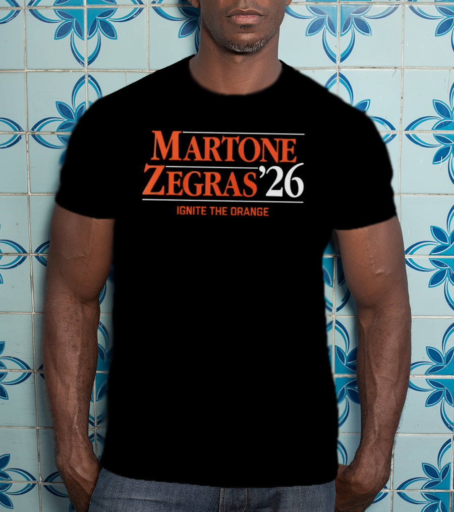 Martone Zegras '26 Ignite The Orange Philadelphia Flyers Hockey T-Shirt