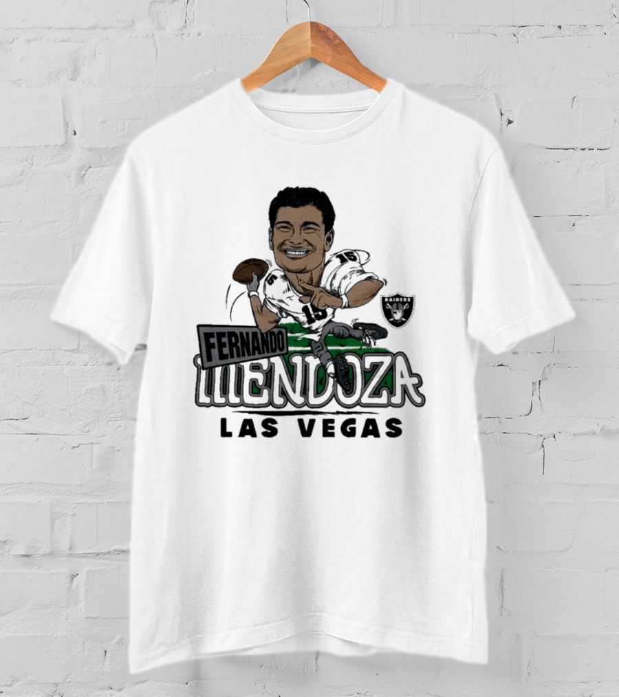 Las Vegas Raiders Fernando Mendoza Football Player T-Shirt