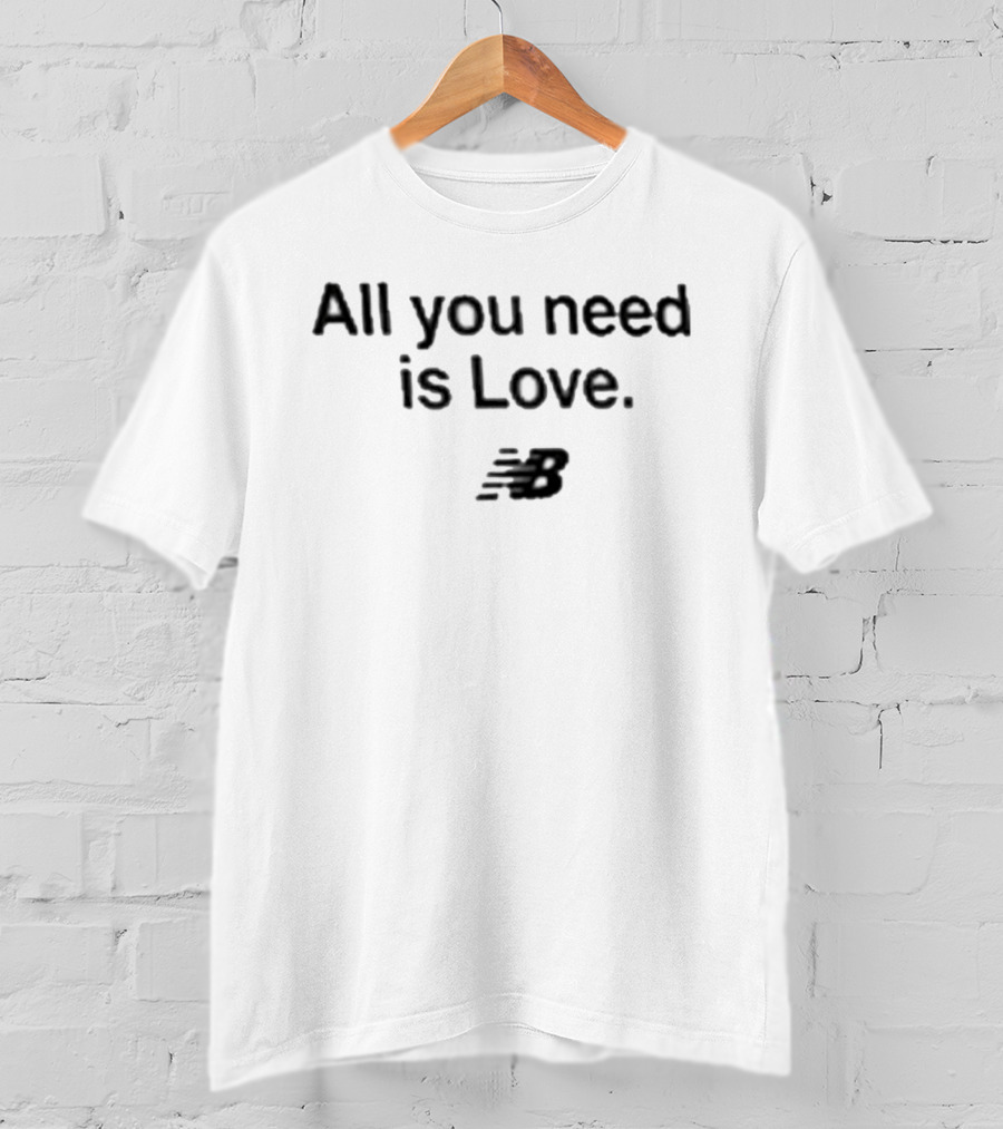 Notre Dame Fighting Irish All You Need Is Love New Balance T-Shirt