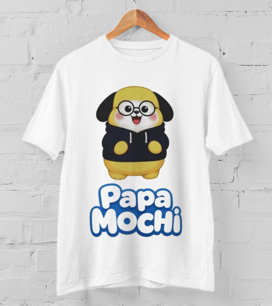 Papa Mochi Cute Character With Glasses T-Shirt
