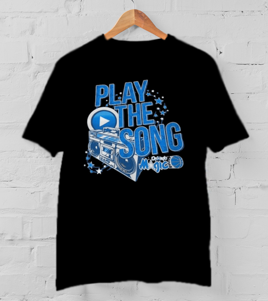 Play The Song Orlando Magic Boombox And Stars T-Shirt