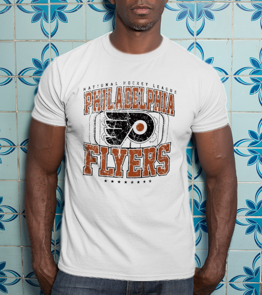National Hockey League Philadelphia Flyers Distressed Rink T-Shirt