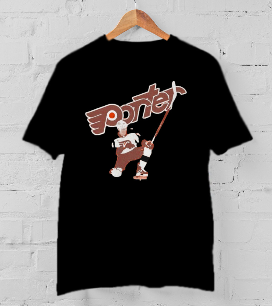 Porter Martone Philadelphia Flyers Hockey Player Action Pose T-Shirt