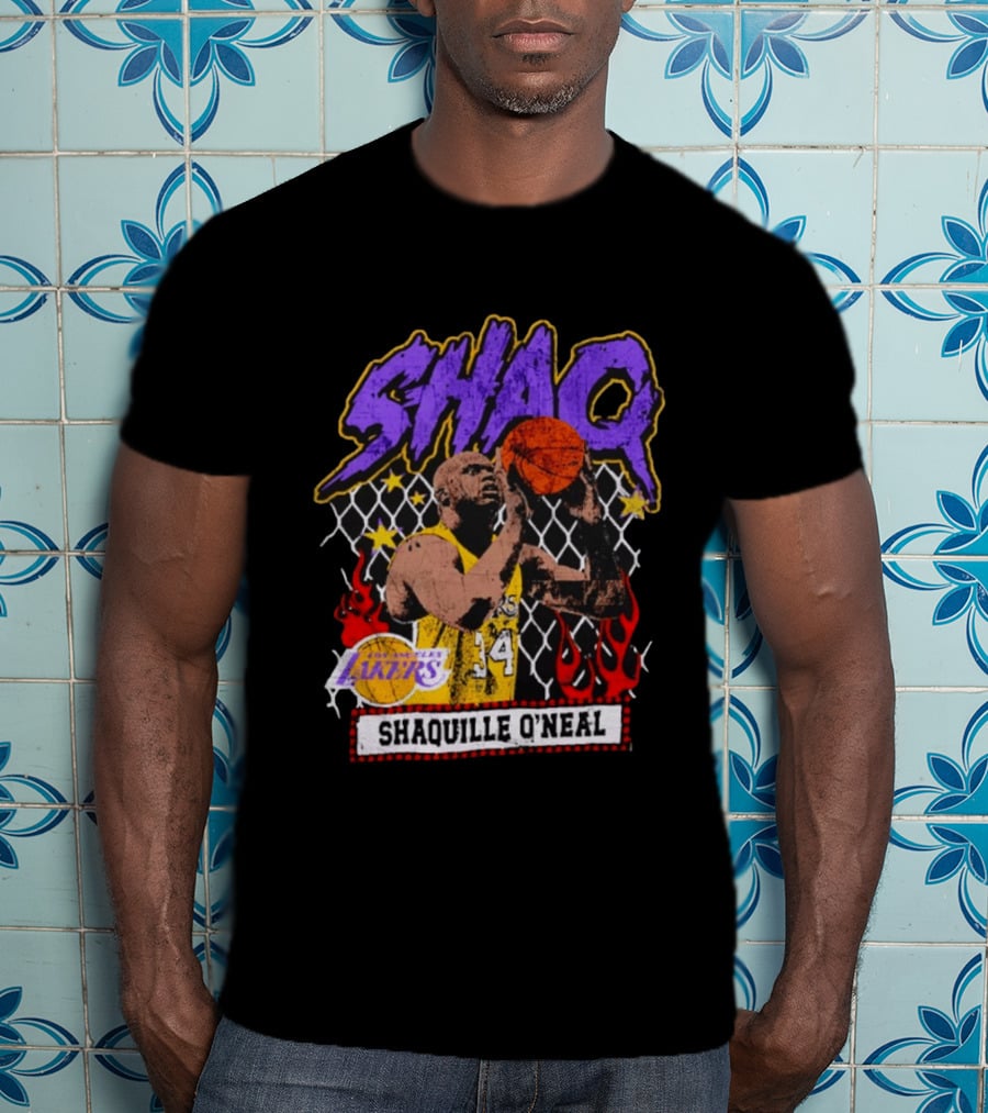 Shaquille O'Neal Shaq Los Angeles Lakers Basketball Icon 34 T-Shirt