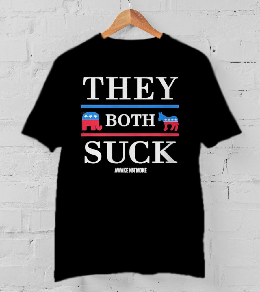 They Both Suck Elephant Donkey Awake Not Moke T-Shirt