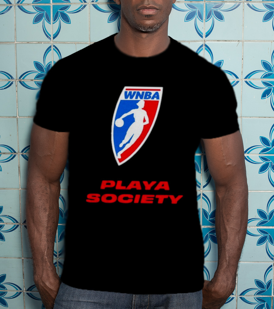 WNBA Playa Society Women's National Basketball Association T-Shirt