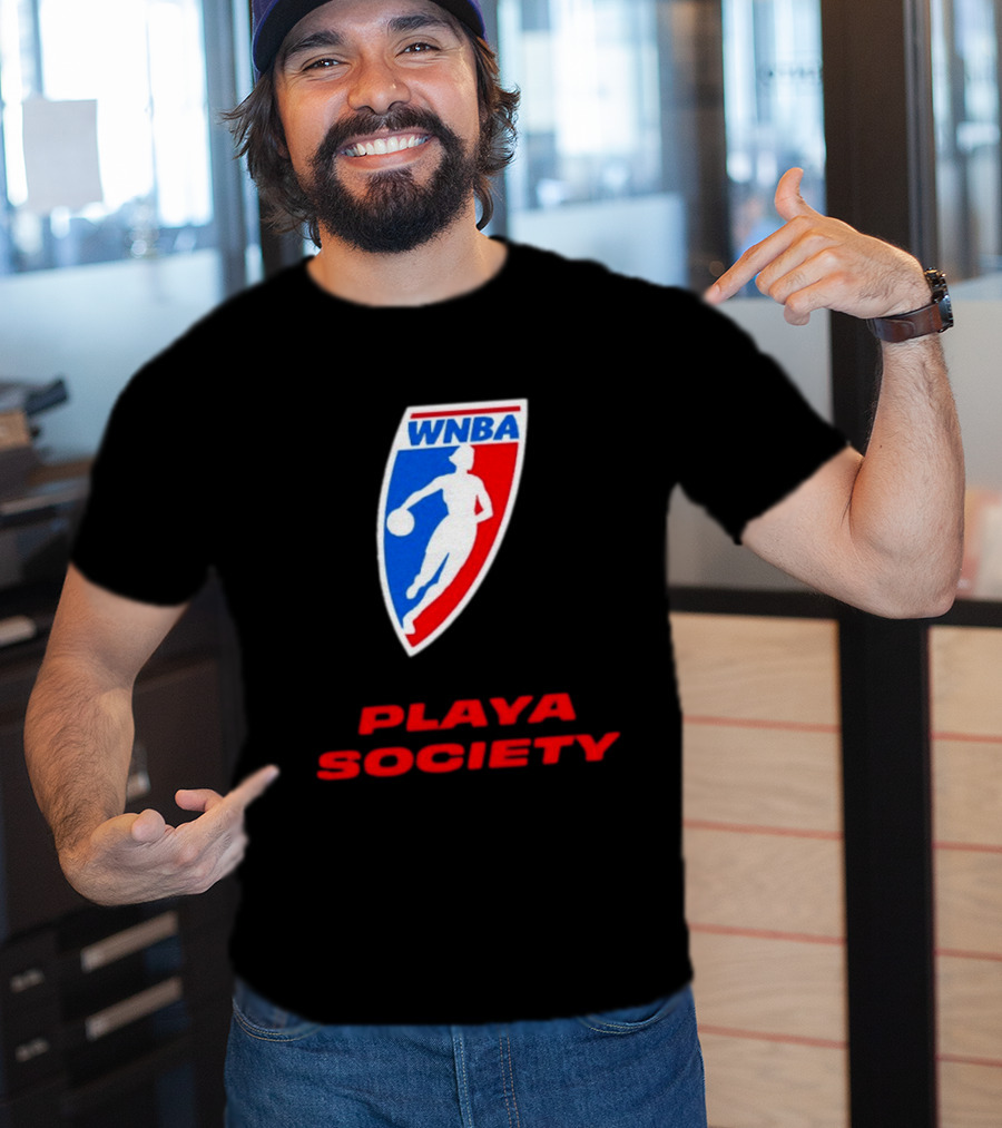 WNBA Playa Society Women's National Basketball Association T-Shirt