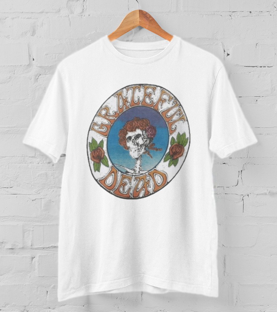 Grateful Dead 1970s Bertha Skull And Roses T-Shirt