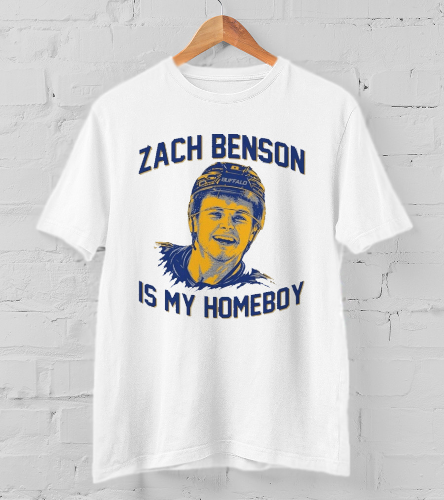 Zach Benson Is My Homeboy Buffalo Hockey Fan T-Shirt