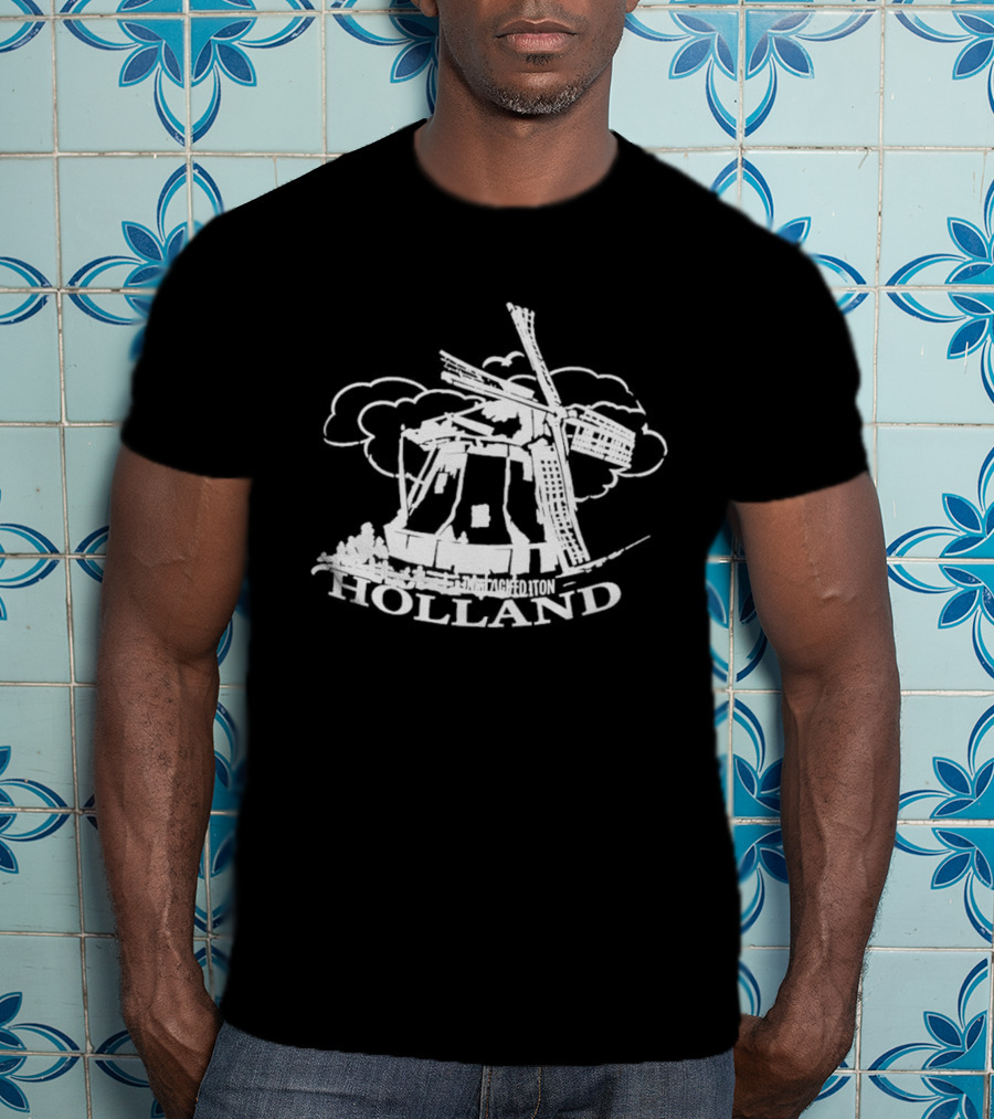 Jaafar Jackson Holland Windmill Classic Dutch Scene T-Shirt